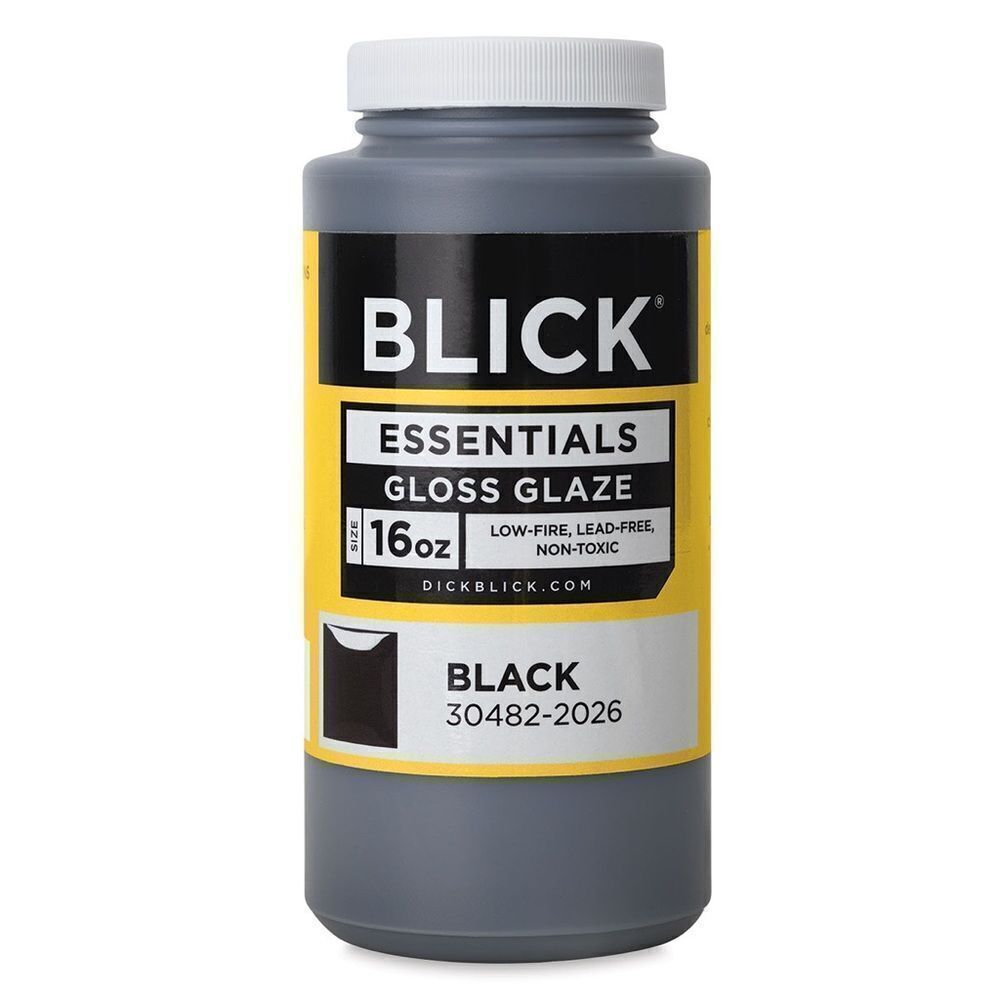 NWT Blick Essentials Gloss Glaze Pint Black